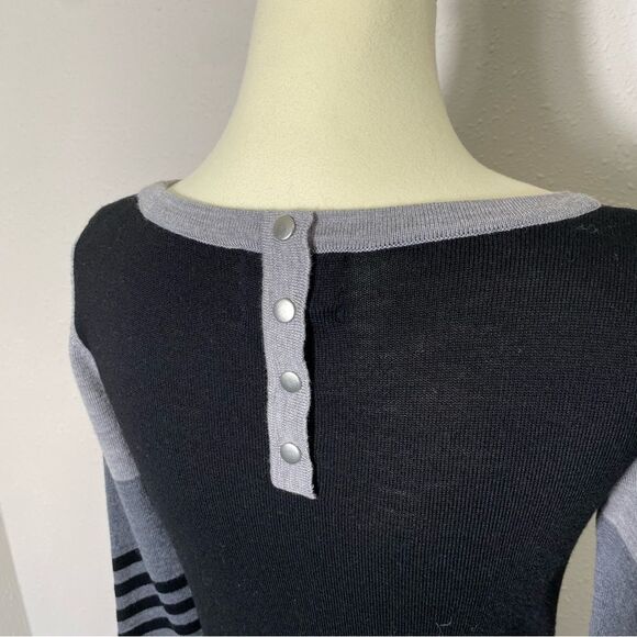 Cynthia Rowley 100% Extra Fine Merino Wool 3/4 Sleeve Sweater Dress Womens Small - Picture 11 of 16